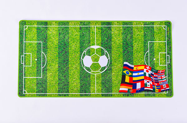 “足球场”超大游戏鼠标垫----楚人龙橡胶